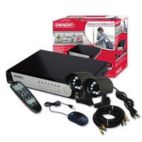 Eminent EM6005 Camera Surveillance Kit with recorder and 2 Indoor/Outdoor Cameras